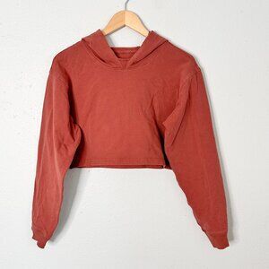 Lululemon All Yours Cropped Hoodie Rustic Cay Orange 6 Pullover